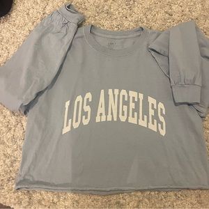 long sleeve crop top